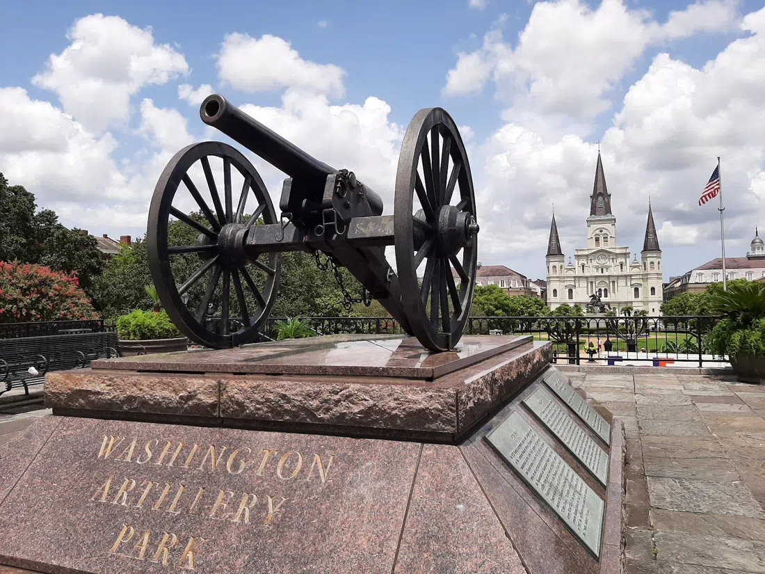 Washington Artillery Park & the Moon Walk, New Orleans