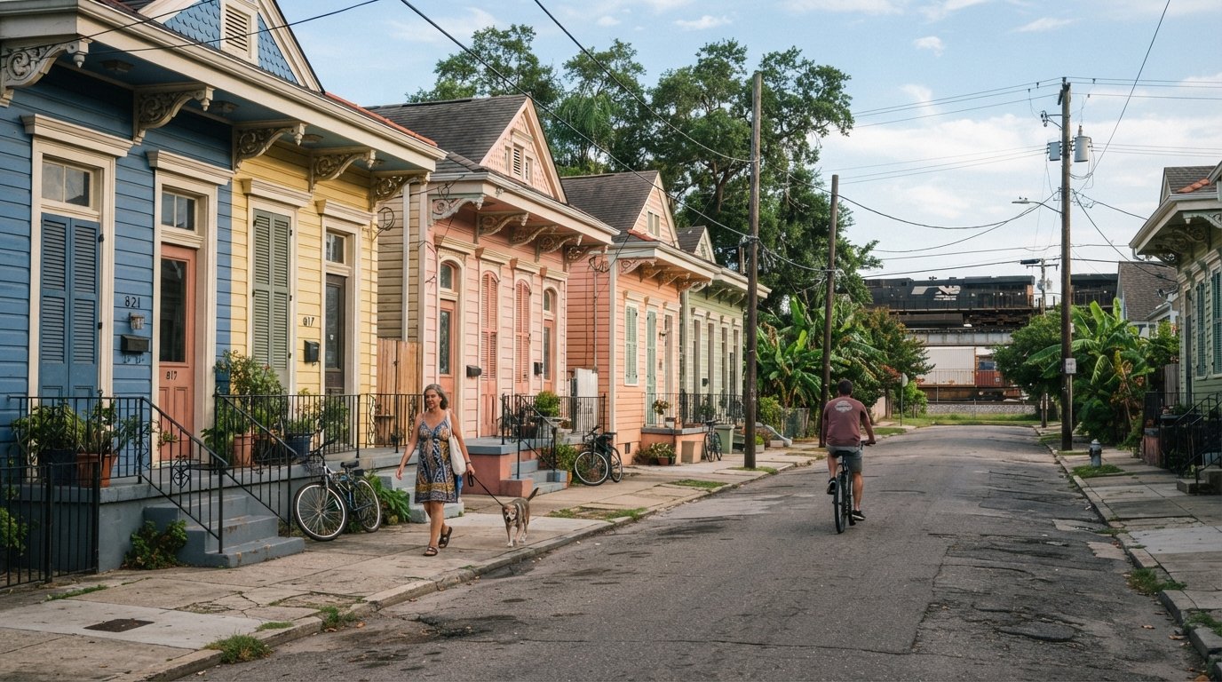 Bywater, New Orleans: murals, trains and the city’s best backyard table